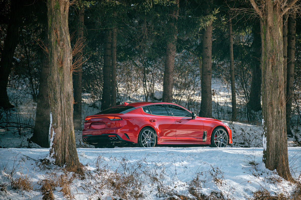 car in snow