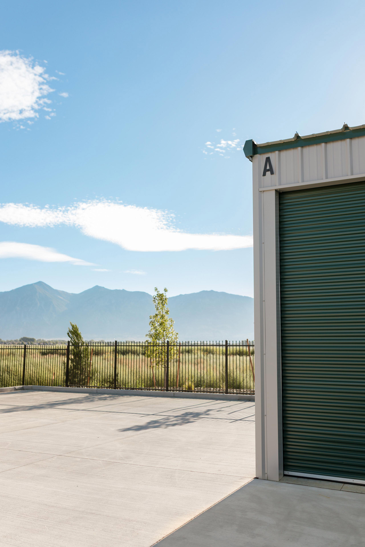 a storage unit with a view of mountains in Minden Nevada 1